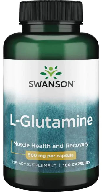 Swanson L-Glutamine 500 mg, 100 капс.