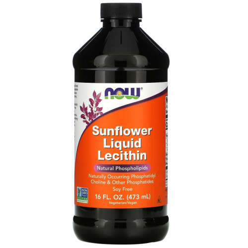 Now Sunflower Liquid Lecithin, 16 fl. oz (473 мл) 