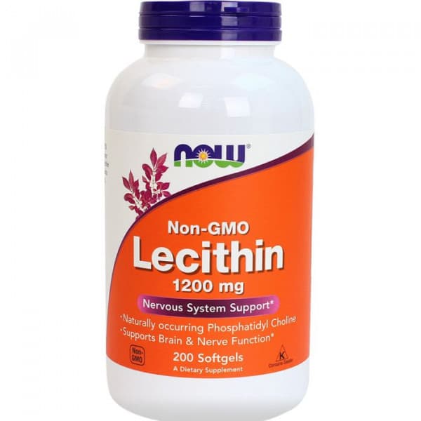 NOW NOW Lecithin 1200 mg, 200 капс. 