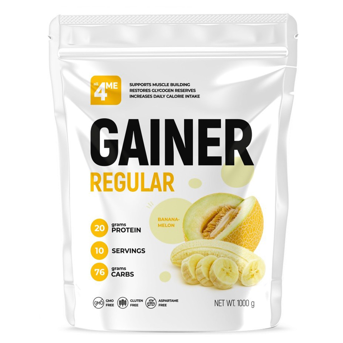 4Me Nutrition Gainer REGULAR дойпак, 1000 г 