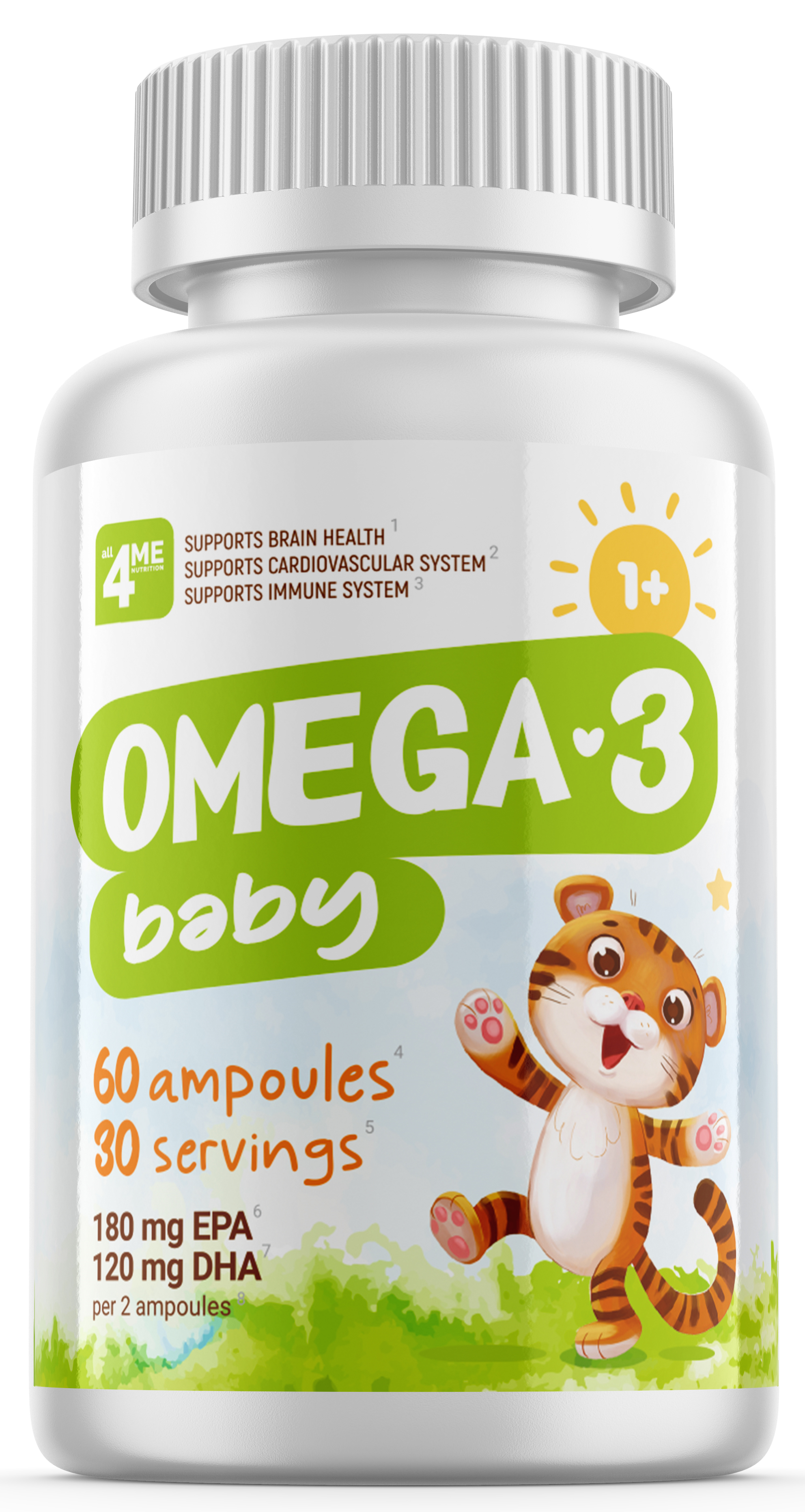 4Me Nutrition 4Me Nutrition OMEGA-3 BABY (1+), 60 амп. 