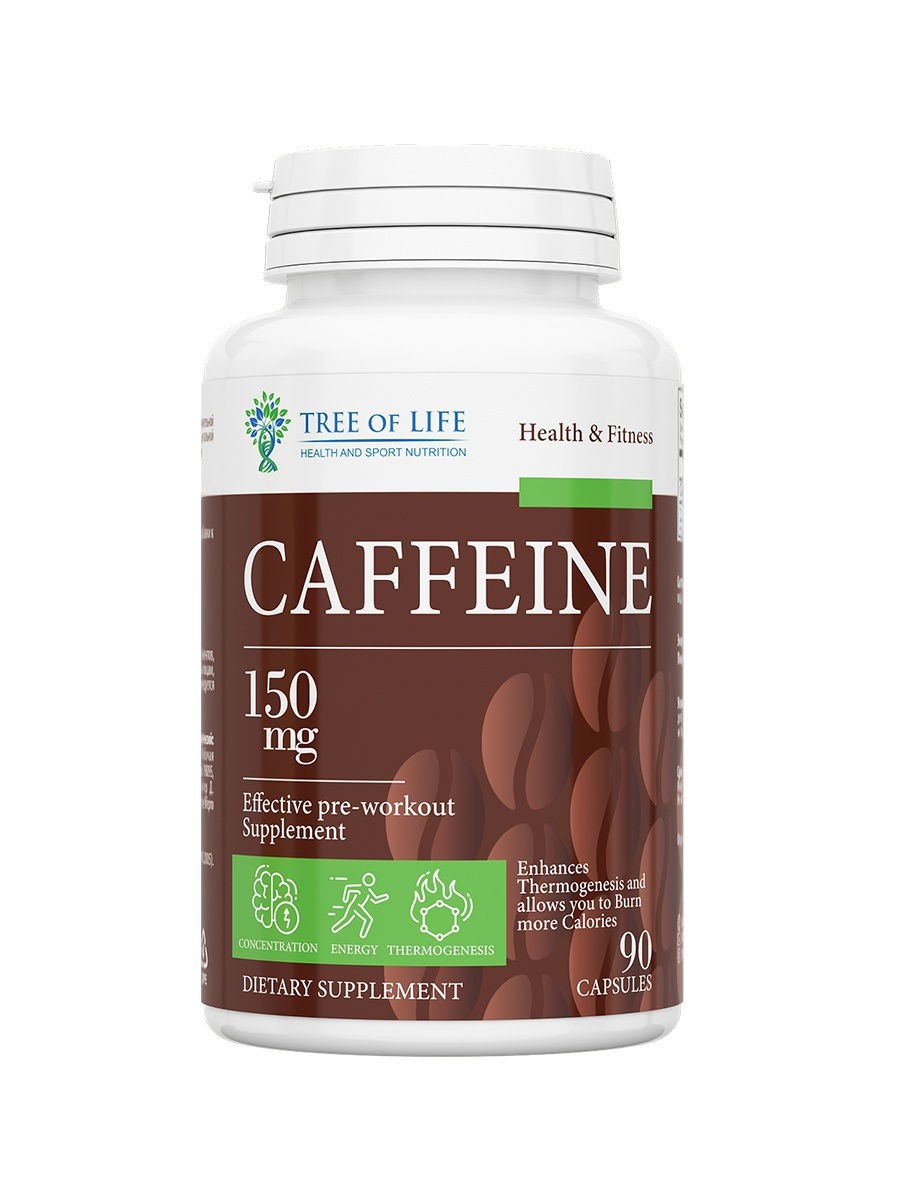 Tree of Life Caffeine 150 мг, 90 капс. 