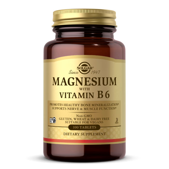 Solgar Magnesium with Vitamin B6, 100 таб. 