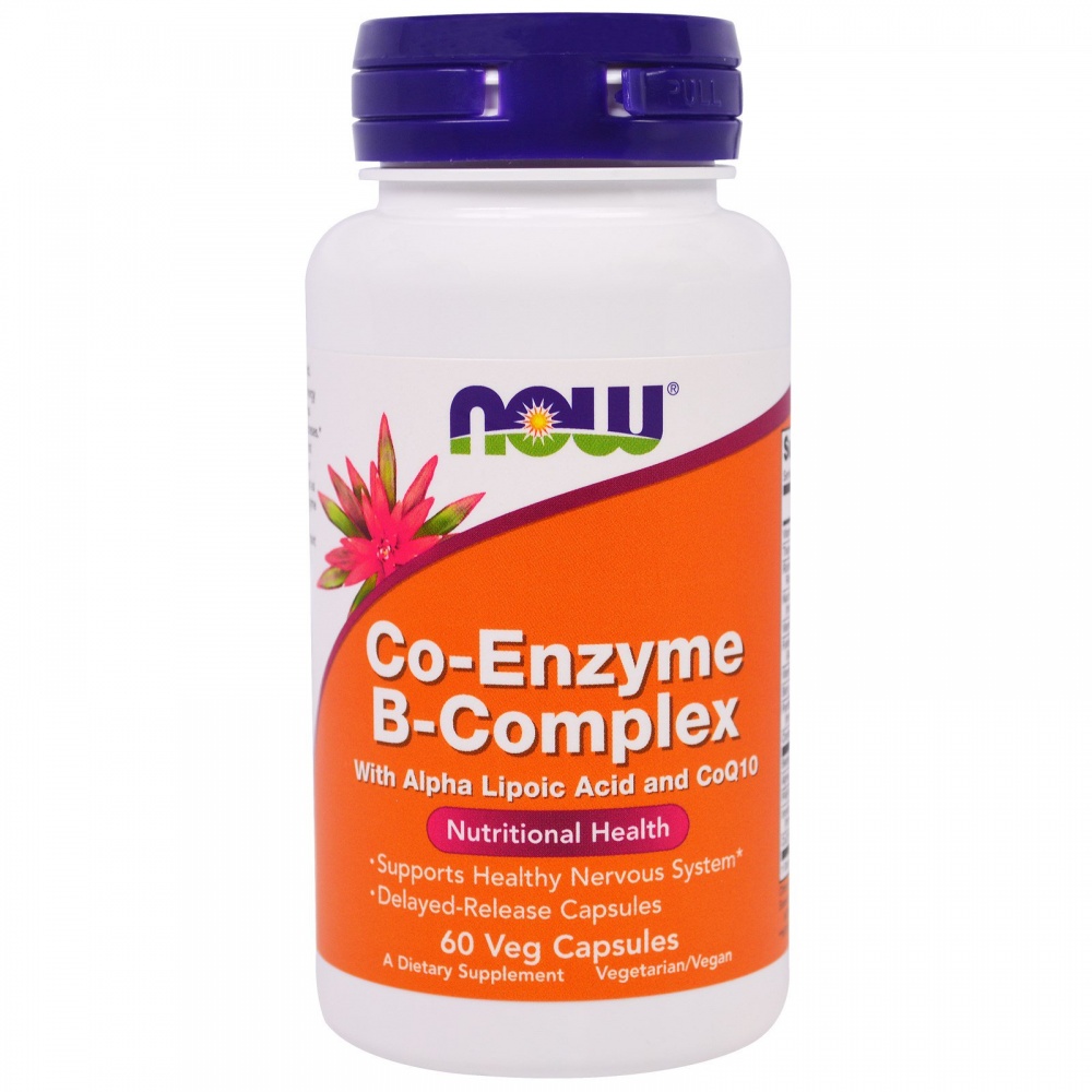 NOW Co-Enzyme B-Complex, 60 капс. 