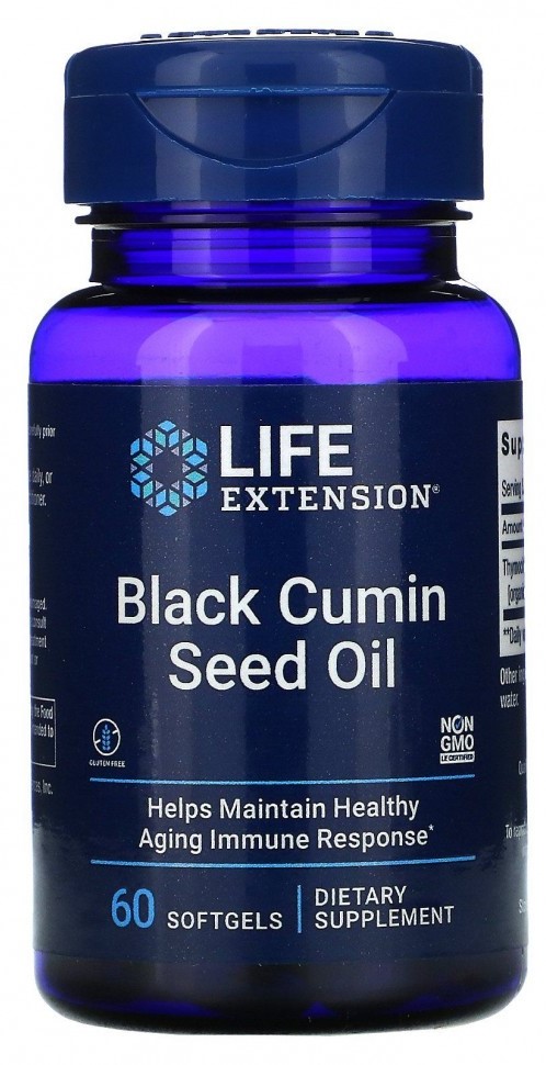 LIFE Extension LIFE Extension Black Cumin Seed Oil, 60 капс. 