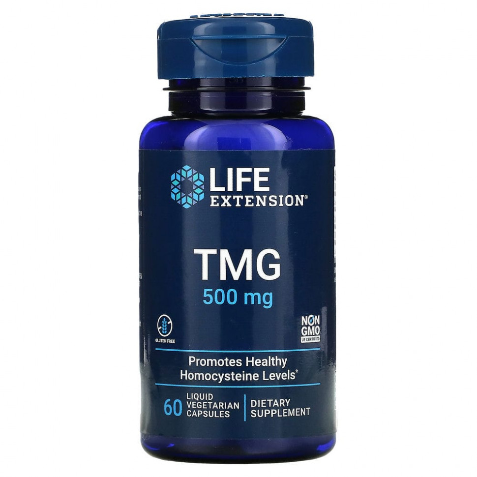 LIFE Extension TMG 500 мг, 60 капс. 