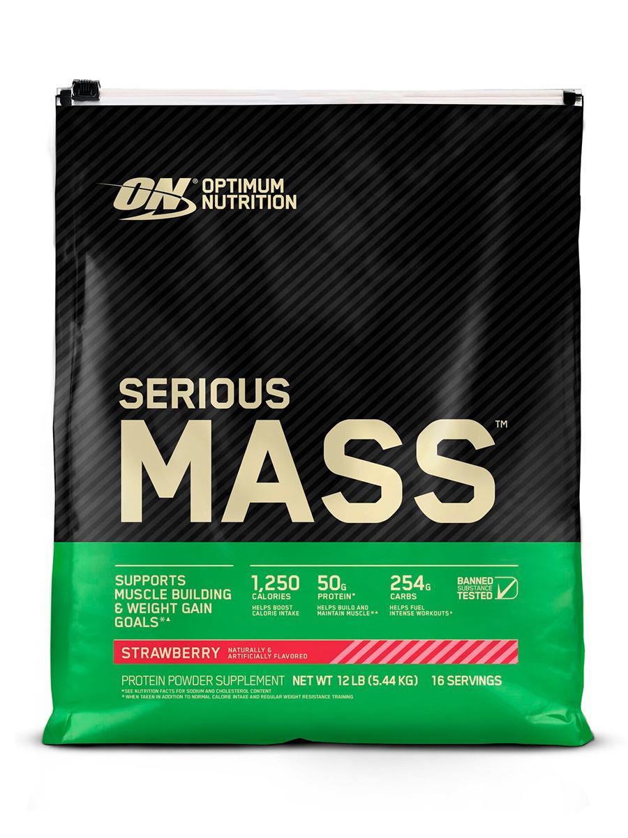 Optimum Nutrition Serious Mass, 5440 г Гейнеры высокоуглеводные