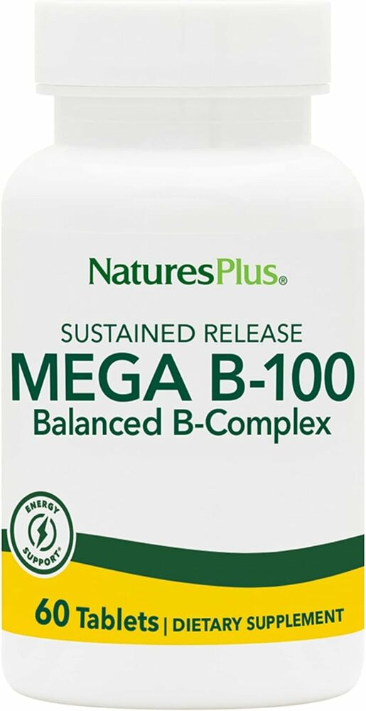 Nature's Plus MEGA B-100 COMPLEX S/R, 60 таб. 