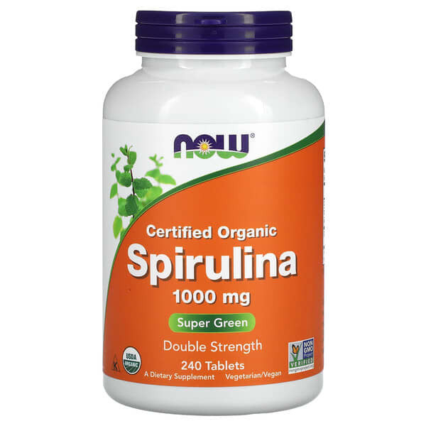 Now ORG Spirulina 1000 mg, 240 таб.