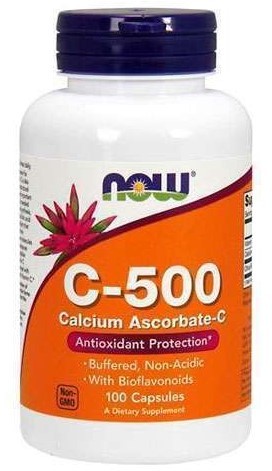 NOW C-500 Calcium Ascorbart-C, 100 капс.