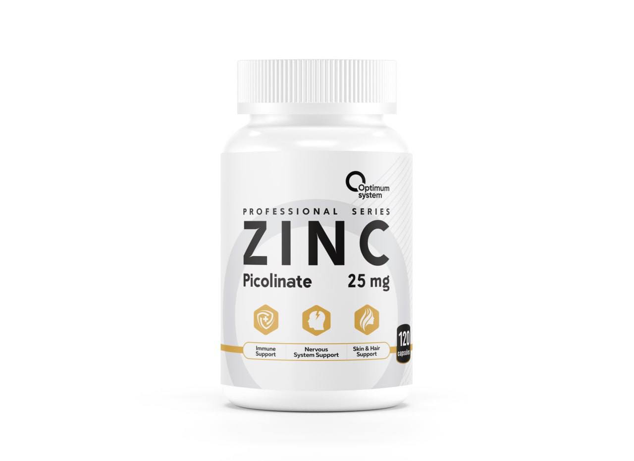 Optimum System Zinc Picolinate, 120 капс. 