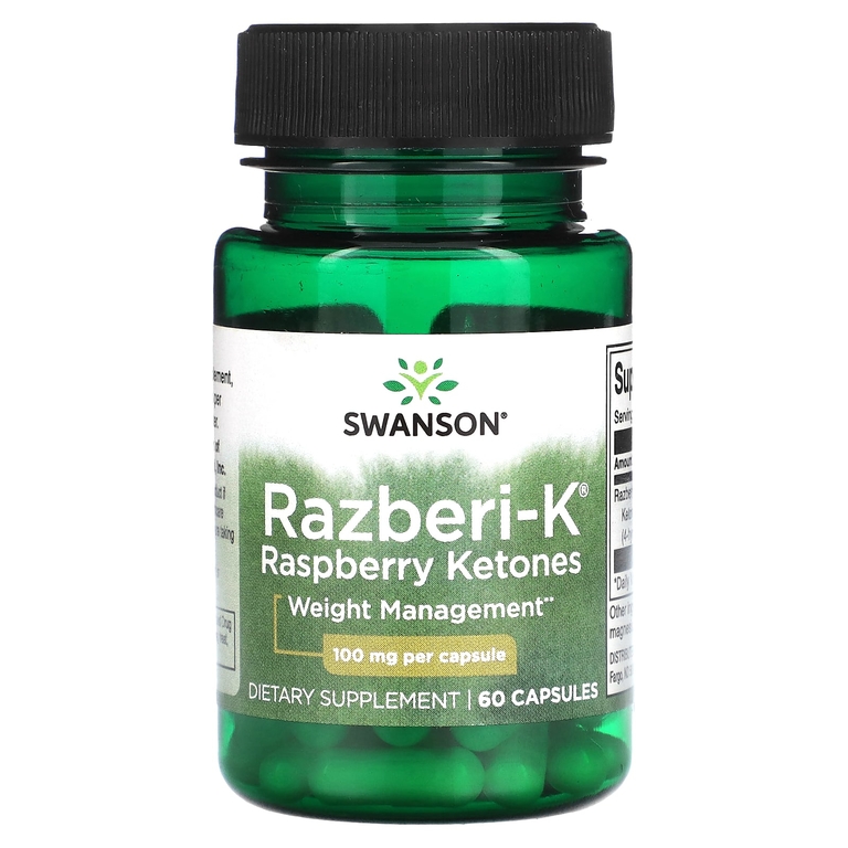 Swanson Razberi-K Raspberry Ketones 100 mg, 60 капс.