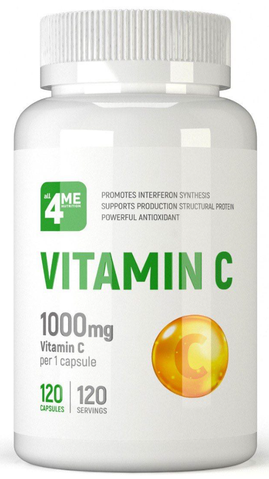 4Me Nutrition Vitamin C 1000 mg, 120 капс. 