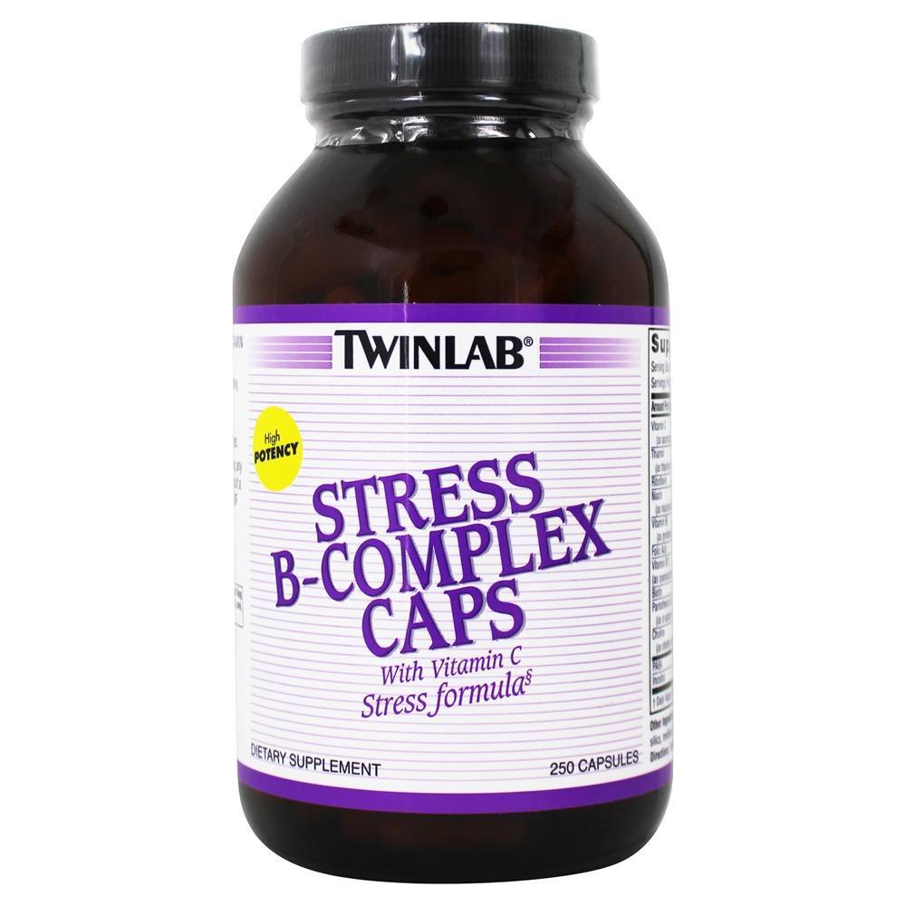 Twinlab Stress B-Complex, 250 капс. Витамин B