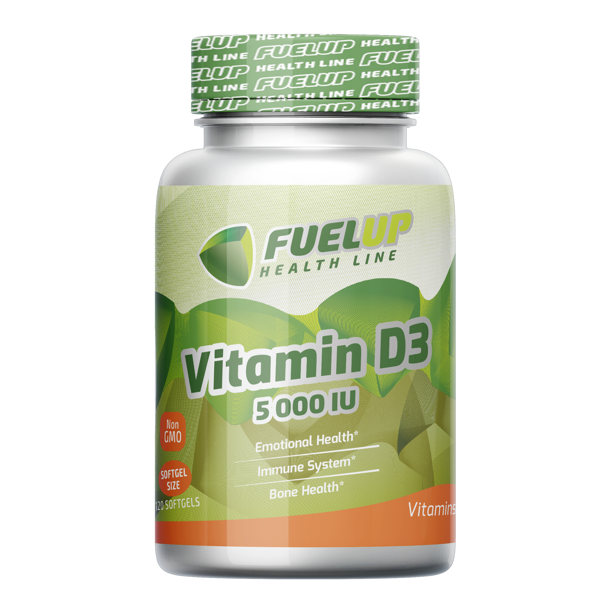 FuelUp Vitamin D3 5000 IU, 120 капс. 