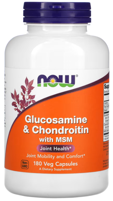 NOW Glucosamine & Chondroitin with MSM, 180 капс. 
