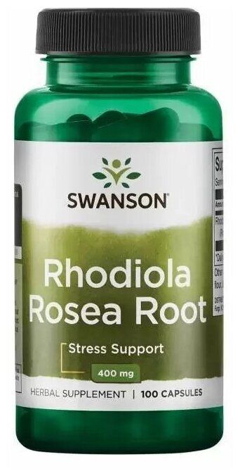 Swanson Swanson Full Spectrum Rhodiola Rosea Root 400 mg, 100 капс. 