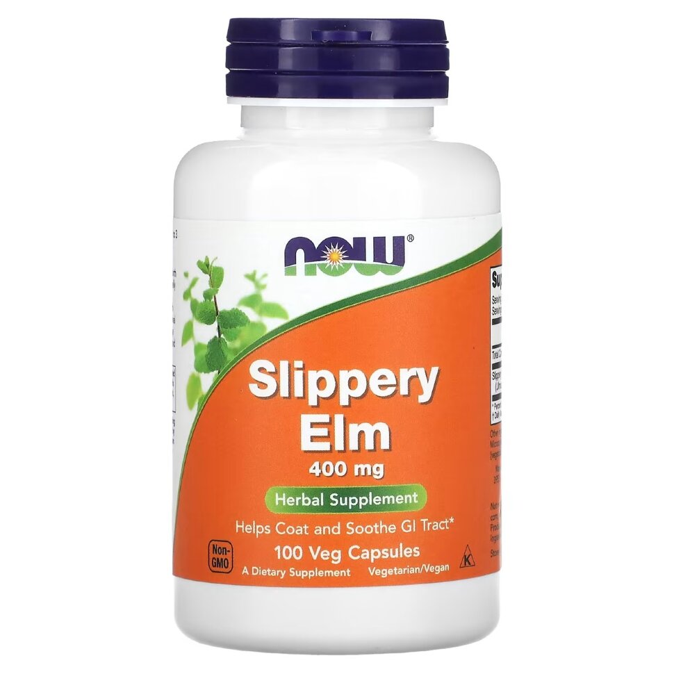 Now Slippery Elm 400 mg, 100 капс. 