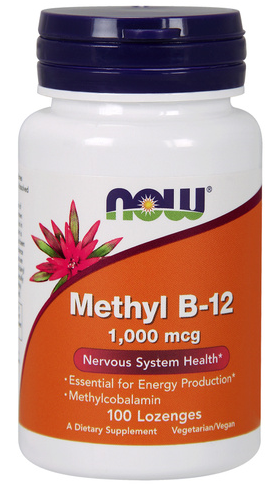 NOW  Methyl B-12 1000 mcg, 100 шт. 