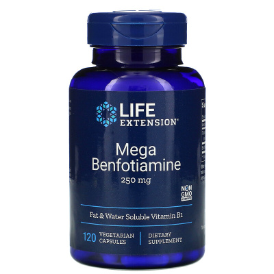 LIFE Extension LIFE Extension Mega Benfotiamine 250 mg, 120 капс. 