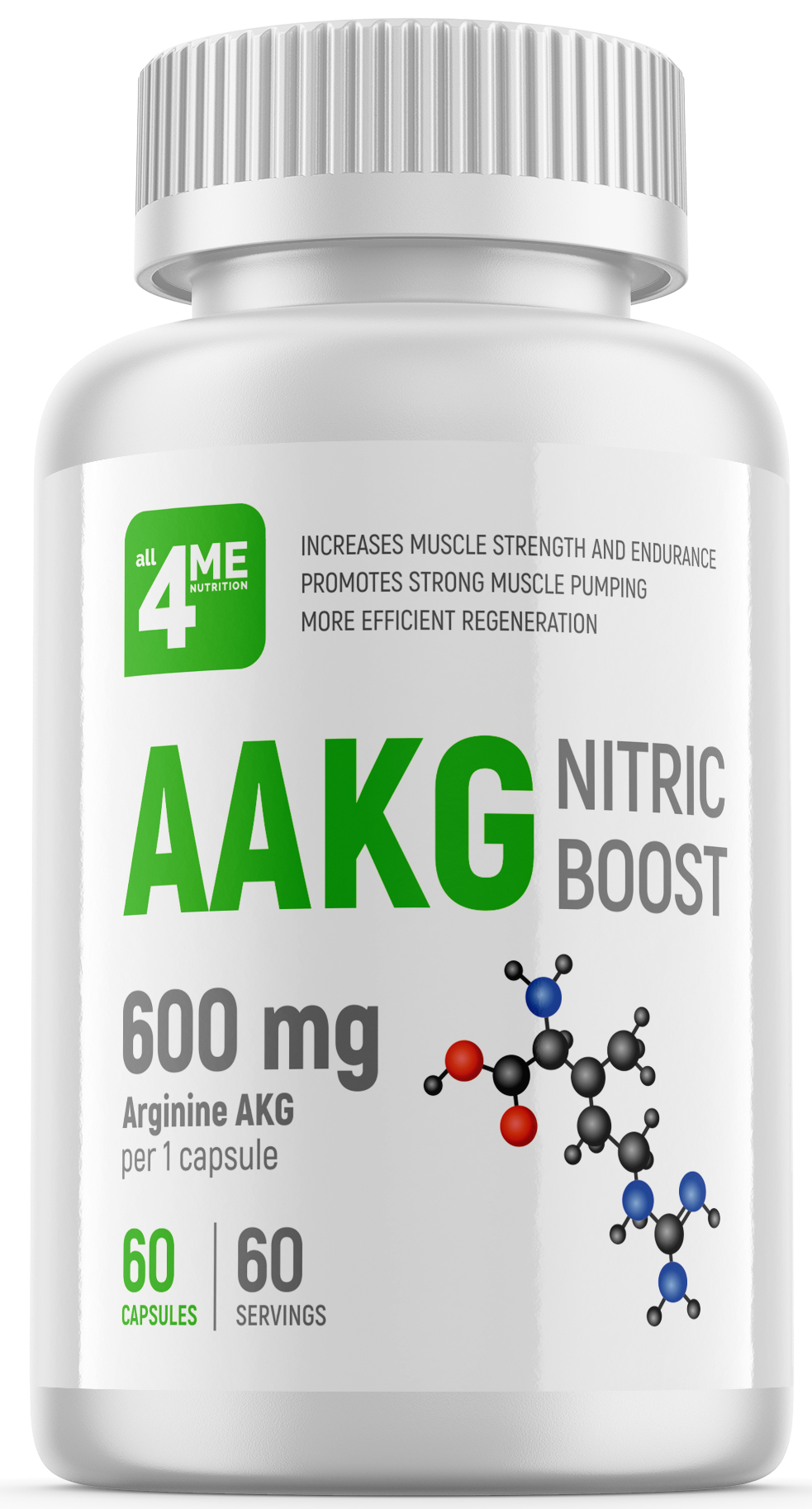 4Me Nutrition AAKG 600 mg, 60 капс. 