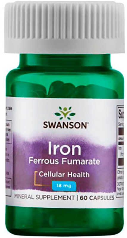 Swanson Swanson Iron Ferrous Fumarate 18 mg, 60 капс. 