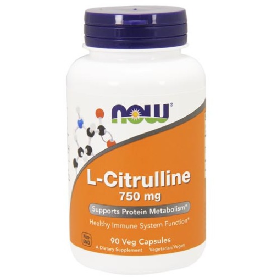 NOW L-Citrulline 750 мг, 90 капс. 