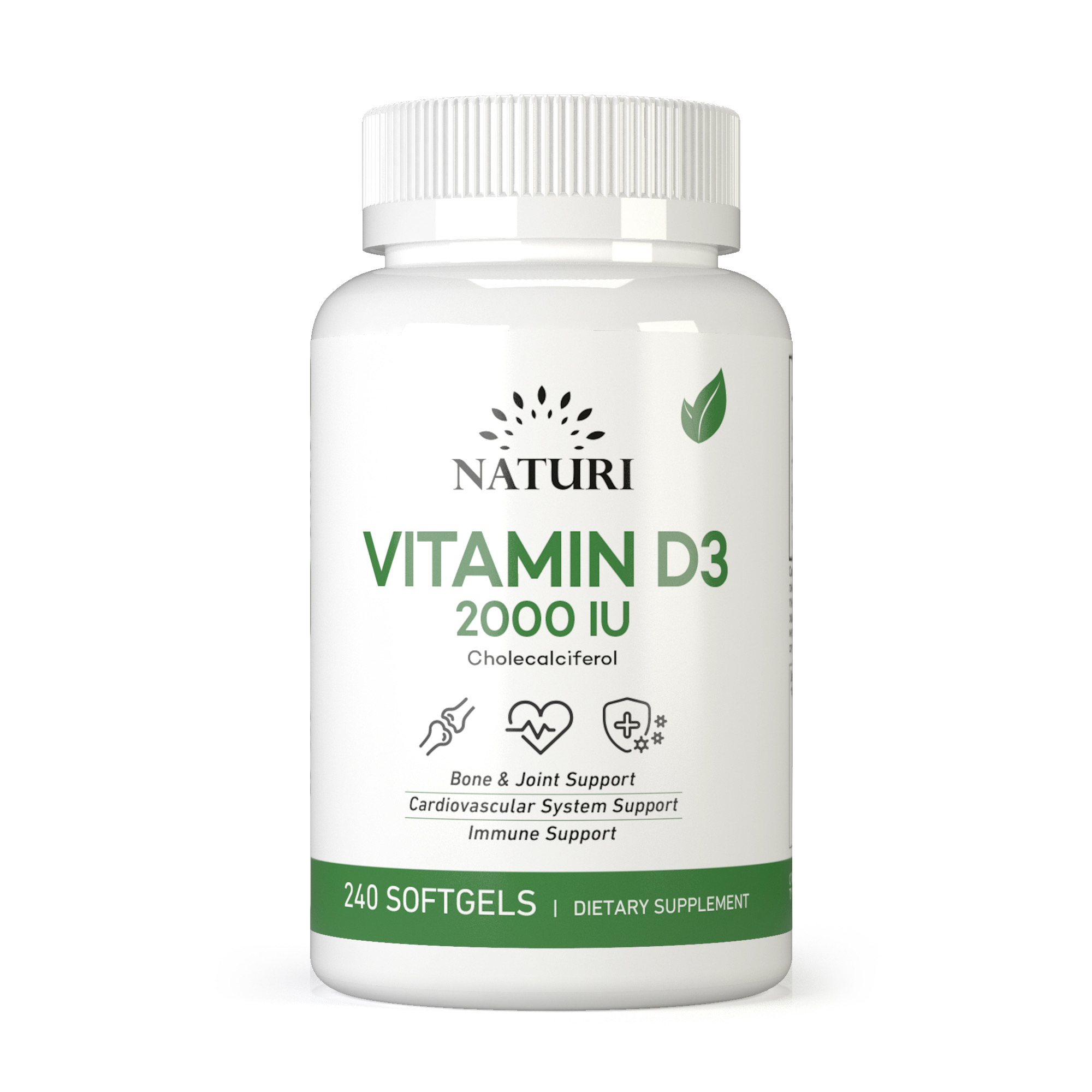 Naturi Vitamin D3 2000ME, 240 капс. 