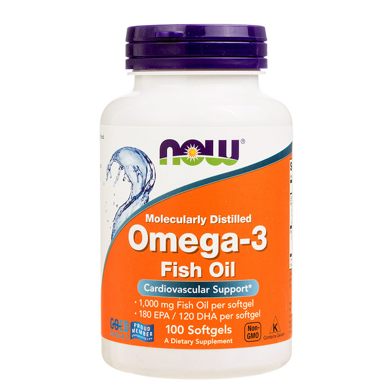 NOW Omega-3 Fish Oil 1000 mg, 100 капс.