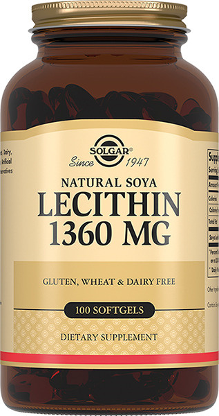 Solgar Solgar Natural Soya Lecithin 1360 мг, 100 капс. 