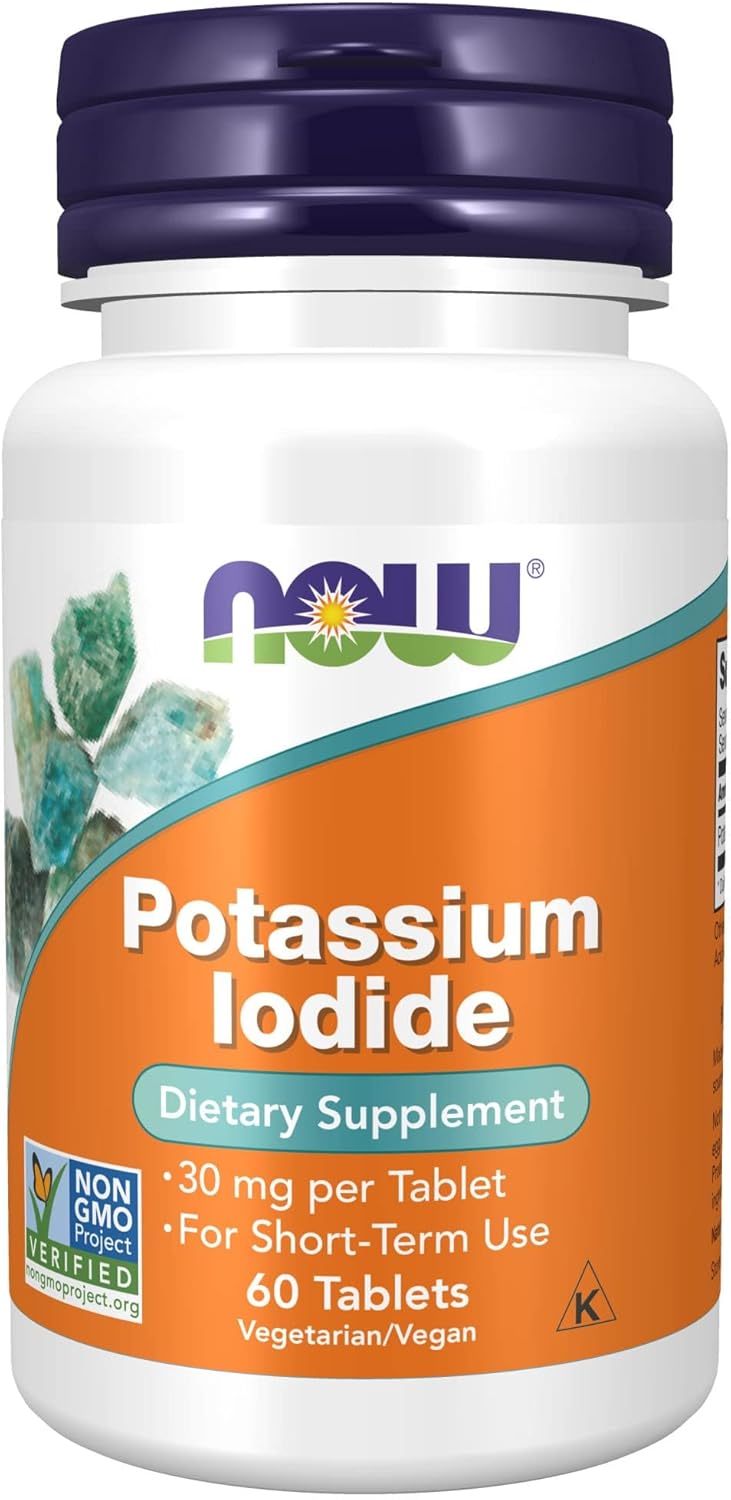 NOW POTASSIUM IODIDE 30 MG, 60 таб. 