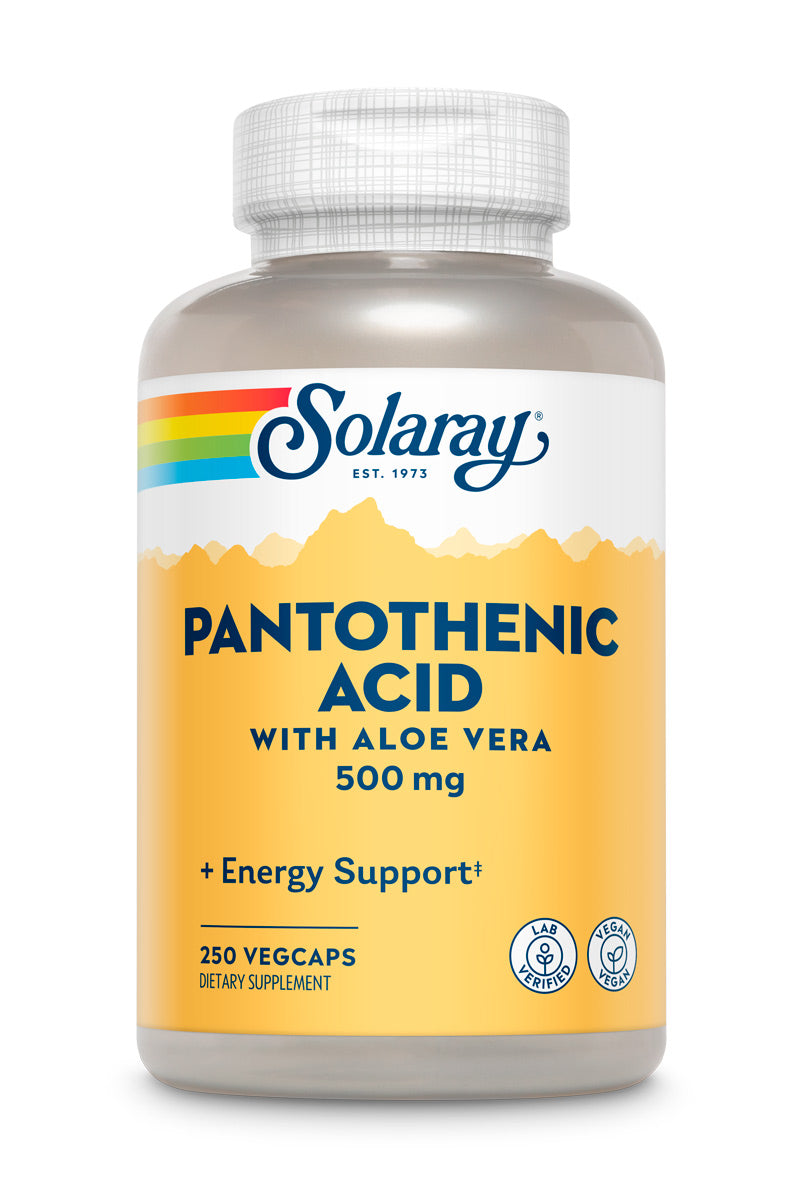 Solaray Pantothenic Acid 500 mg, 250 капс. 