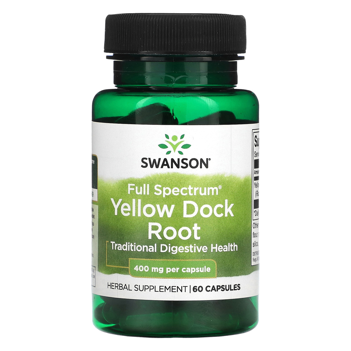 Swanson Full Spectrum Yellow Dock Root 400 mg, 60 капс. 