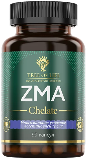 Tree of Life ZMA+В6, 90 капс. 