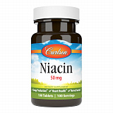 Carlson Labs Niacin 50mg, 100 таб.