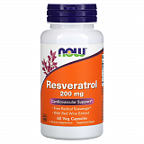 Now Resveratrol 200 mg, 60 капс.