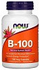 NOW NOW Vitamin B-100, 100 капс. 