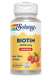 Solaray Biotin 5000мкг, 60 капс.
