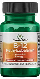 Swanson Vitamin B12 Methylcobalamin - Natural Cherry Flavored 2,500 mcg, 60 таб.