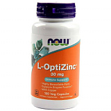 NOW L-OptiZinc 30 mg, 100 капс.