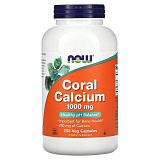 Now Coral Calcium 1000 mg, 250 капс.