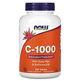 NOW Vitamin C-1000 With Rose Hips SR, 250 таб.