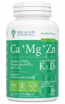 Tree of Life Ca+Mg+Zn+Vitamin K2,D3 