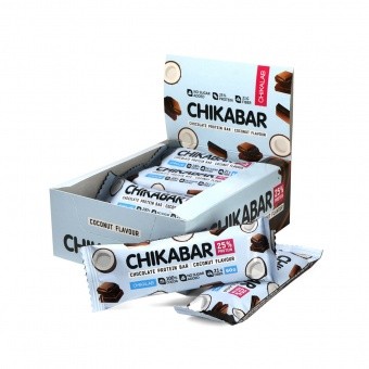 Chikalab Chikalab CHIKALAB Батончик глазированный с начинкой (25% протеина), 60 г 