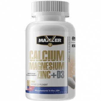 Maxler Calcium Magnesium Zinc + D3 Витамины и минералы