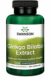 Swanson Ginkgo Biloba Extract - Standardized 60 mg, 240 капс.