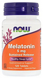 NOW Melatonin 5 mg SR (Sustained Release), 120 таб.