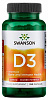 Swanson Swanson Vitamin D3 - Higher Potency 2,000 Iu (50 mcg), 250 капс. 