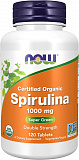 Now ORG Spirulina 1000 мг, 120 таб.