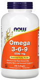 NOW Omega 3-6-9 1000, 250 капс.